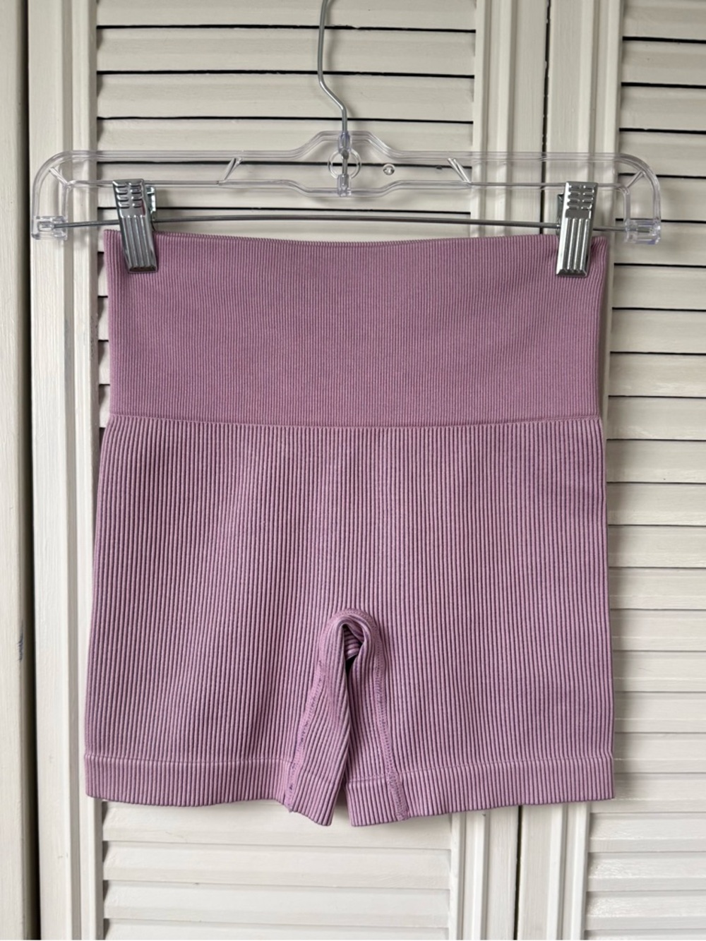 Colsie High-Waist Ribbed Shorts